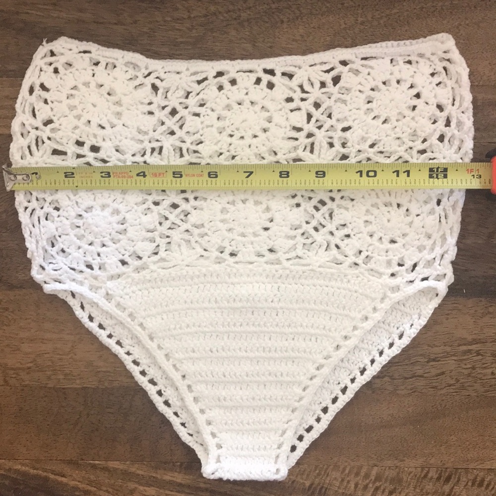 NEW Off Shoulder Crochet High Waist Bikini - Picture 6 of 8